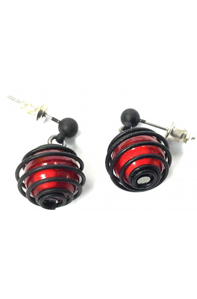 SGP Planet earring - red