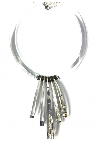LG - FLAME silver - necklace
