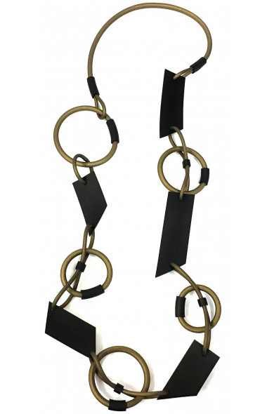 SC Fib necklace - bronze/black