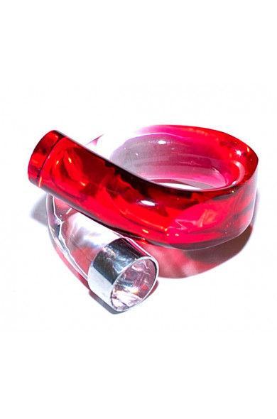 LG - Coco wrapped ring - red