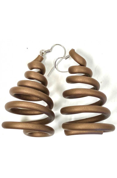 SC Spring earrings - bronze