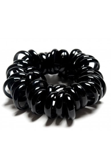 SC Madame stretch bracelet - black shiny