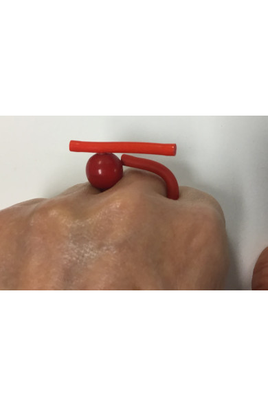 SC TORI red w/ red ball - ring