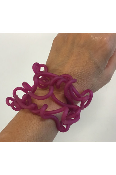 SC NUBE fuchsia transparent - bracelet
