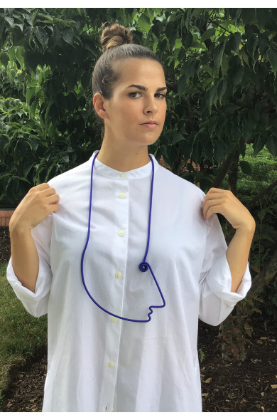 SC FACE cobalt - necklace long