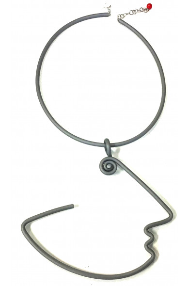 SC FACE Profil grey - necklace