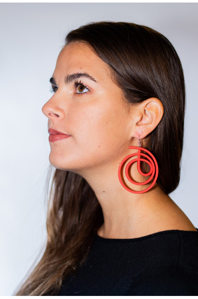 SC Casta earrings small - red
