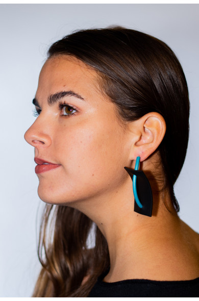 SC Voile earrings - turquoise