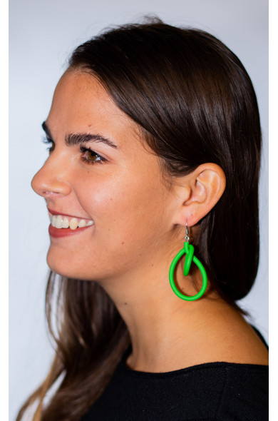 SC NY earrings - green