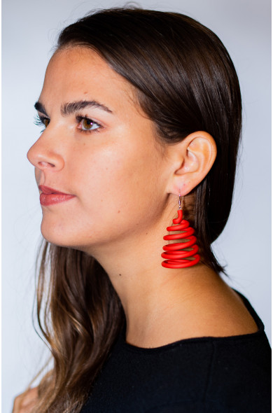 SC Spring earrings - red