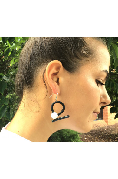 SC Tori earrings - blk/white