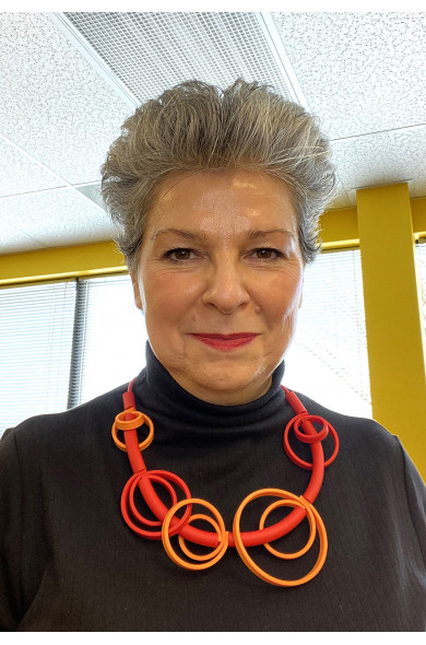 SC SPIRALIC red/orange - necklace