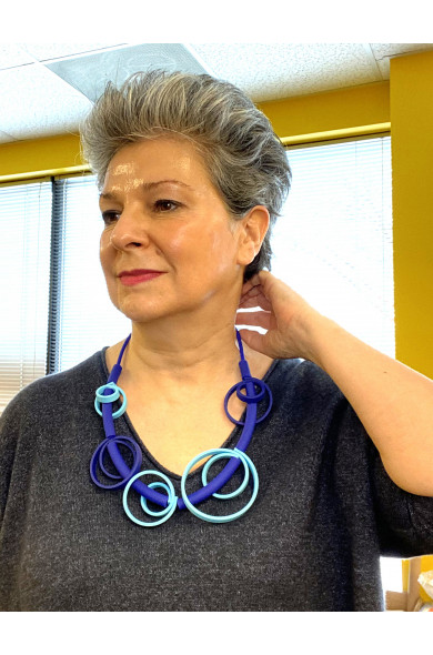 SC SPIRALIC blue - necklace