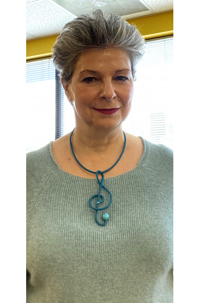 SC TREBLE CLEF canard - necklace