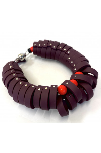 KLAMIR bracelet 03A bordeaux