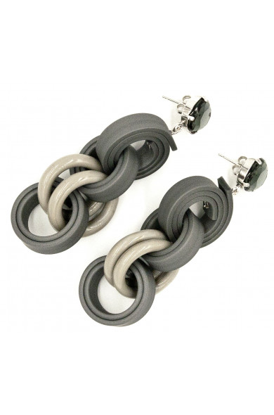 KLAMIR earrings 02E grey