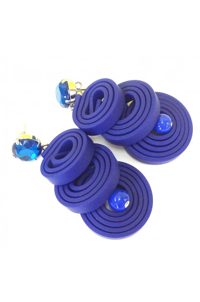 KLAMIR earrings 03E navy