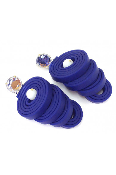 KLAMIR earrings 04E navy