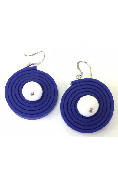 KLAMIR earrings 10E sm navy