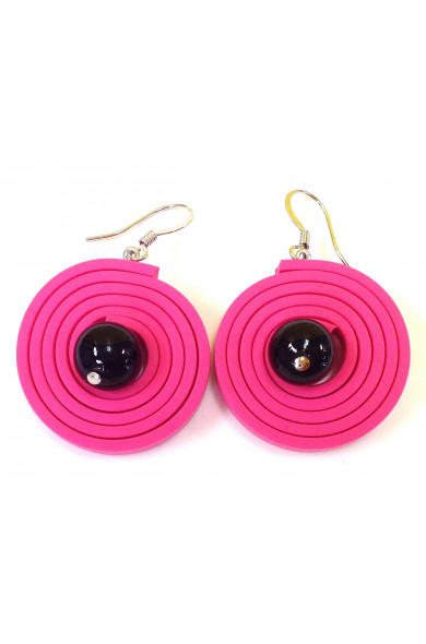 KLAMIR earrings 10E sm fuchsia