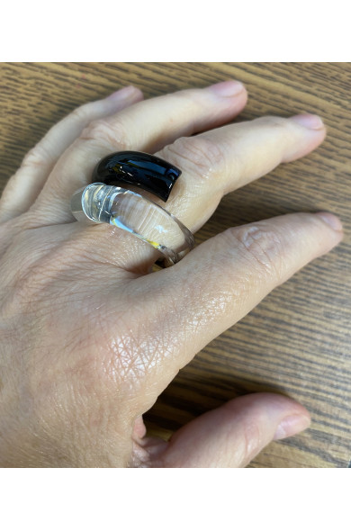 LG - COCO black - wrapped ring