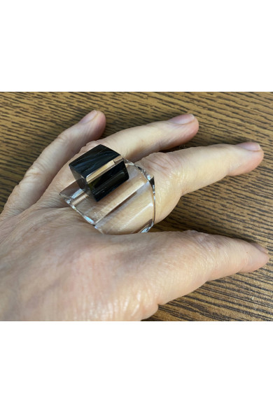 LG - Cubic ring - black