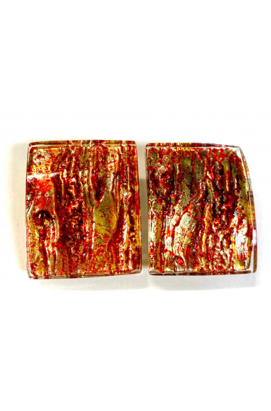 LG - VINCI red CLIP - earrings