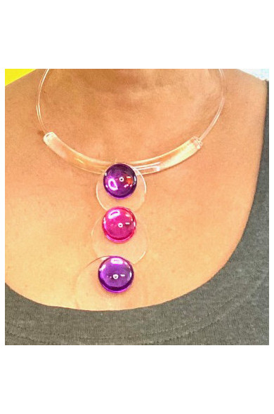 LG - BAKARA pendant: amethyst/fuchsia