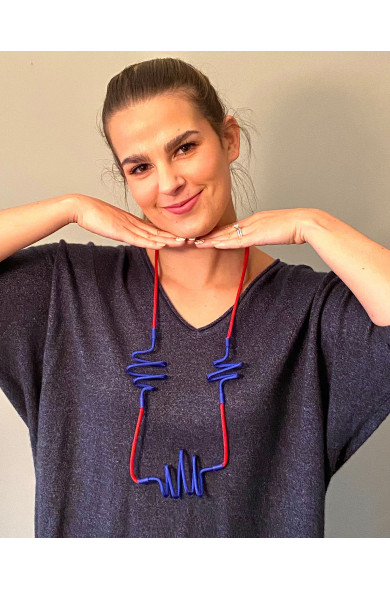 SC WERDA blue/red - necklace