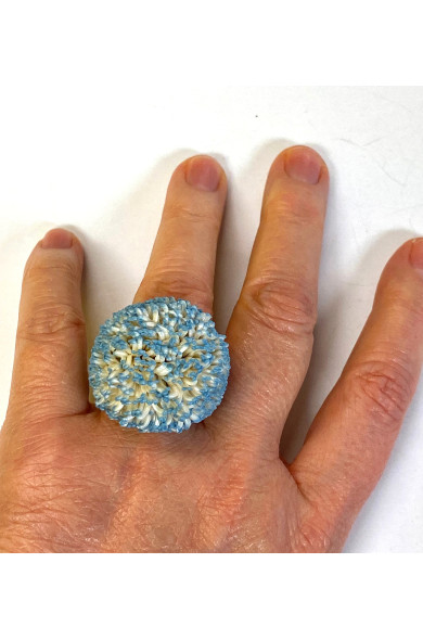 TZU Ring Boule turquoise