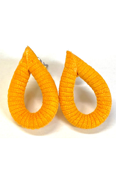 TZU earrings loop orange