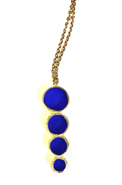 GC p1810 pendant blue gold